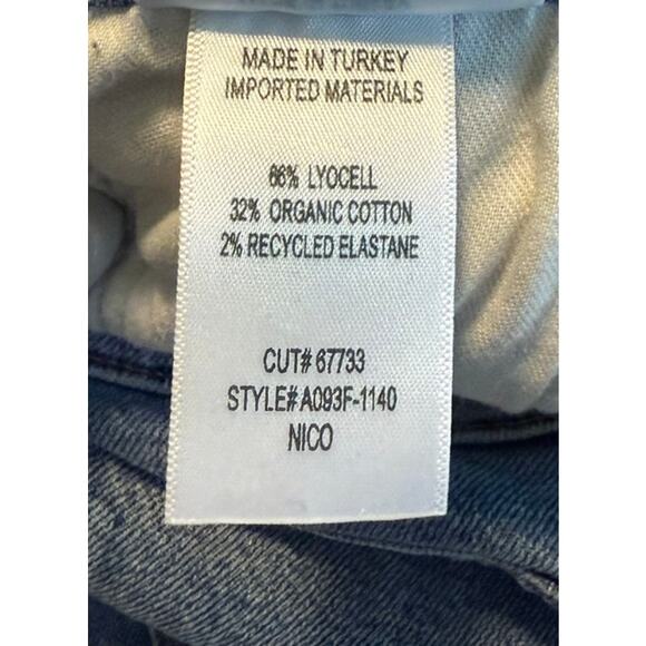 Not For Sale Agolde Jeans Women 28 Blue Nico Denim‎ High Rise Slim Fit Fray - Picture 10 of 11